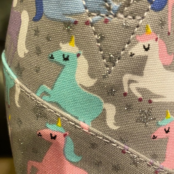Toms Sparkle Unicorn Flats! Great condition! Worn twice - Picture 3 of 3